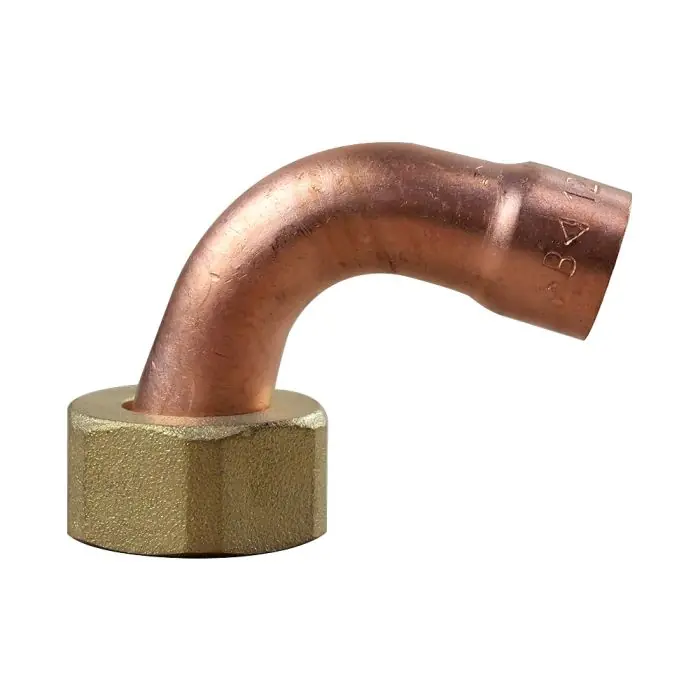 Coude écrou prisonnier 1/2"(15/21) - Tube Cuivre Ø12 Nouvelle Collection