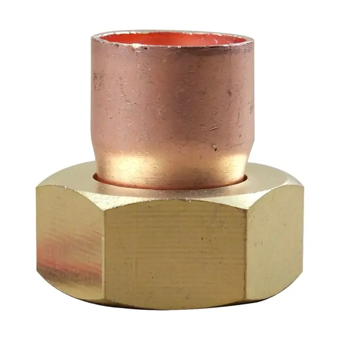 Vente Directe Douille droite écrou prisonnier 359 GCL Femelle 3/4"(20/27) - Tube Cuivre Ø18
