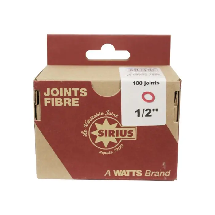 100 Joints fibres eau sanitaire pour raccord 1/2&Prime; (15/21) – Watts Offre Limitée