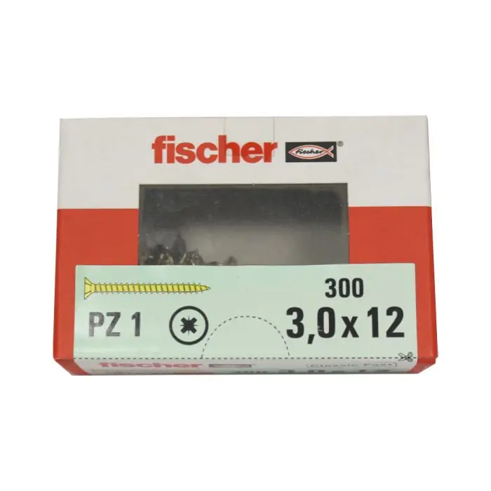 Solde 300 vis VBA tête fraisée Classic Fast Ø3 x 12 mm - Fischer