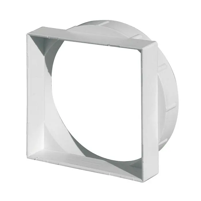 Promotion Adaptateur 101 x 101 mm pour grille d‘air sur tube Ø125 mm – First Plast