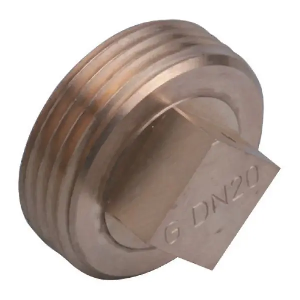 Meilleure Vente Bouchon mâle 6/20 à joint plat compteur à tête carrée NF - Gaz Naturel - Gurtner