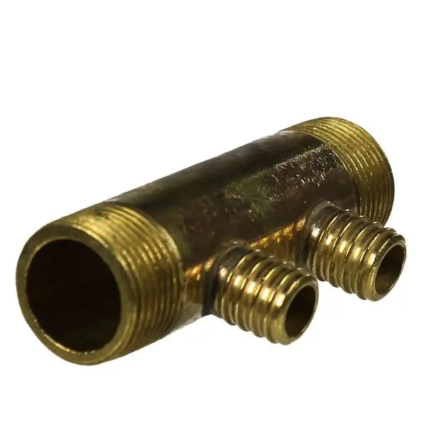 Collecteur 3/4" (20/27) Mâle-Mâle 2 piquages à Glissement pour tube PER diamètre 16 compris 2 bagues de 16 Remise