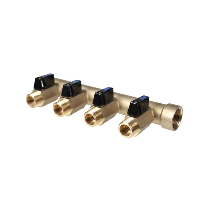 Satisfait Ou Remboursé Collecteur M-F 3/4+mini-vannes assemblées 4 départs mâles 1/2"