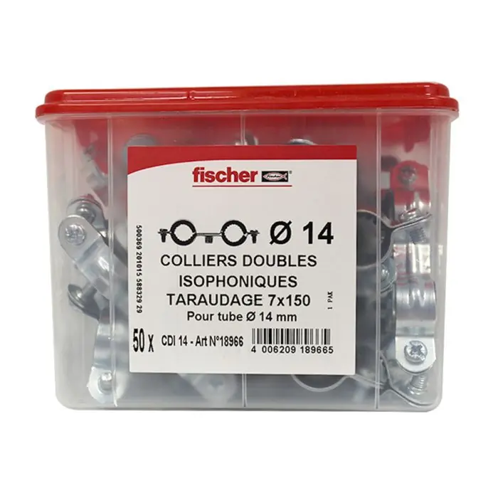 50 colliers double 7 x 150 Ø14 - Fischer Remise