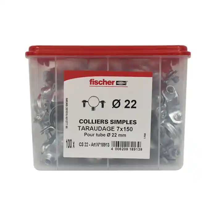 100 colliers simple 7×150 Ø22 – Fischer Offre Du Jour