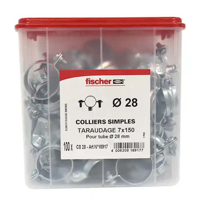 Prix Choc 100 colliers simple 7x150 Ø28 - Fischer