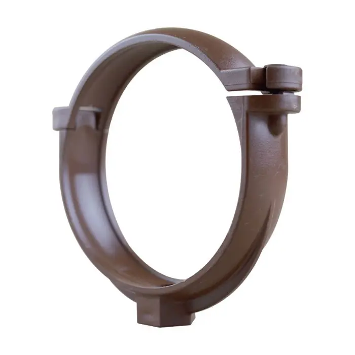 Collier bride pour tube de descente PVC Ø80 – aspect cuivre – First Plast Livraison Express