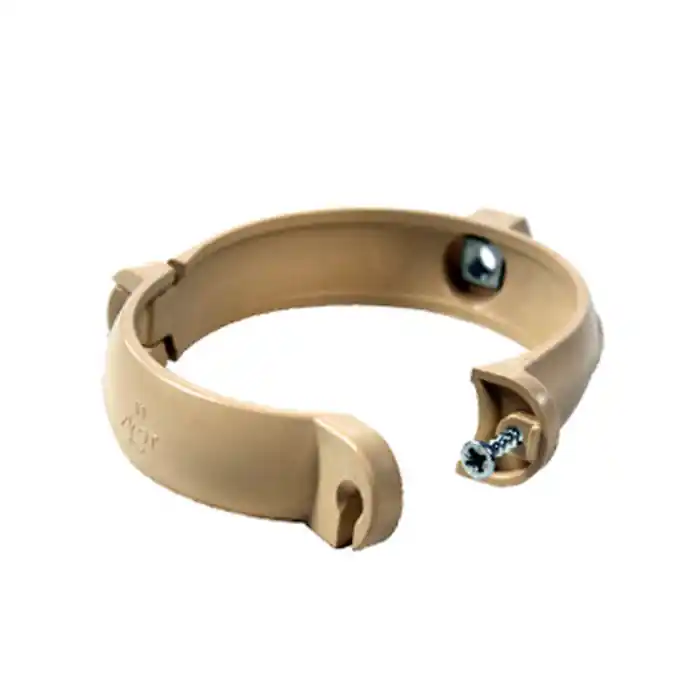 Produit De Marque Collier bride pour tube de descente PVC Ø80 – sable – First Plast