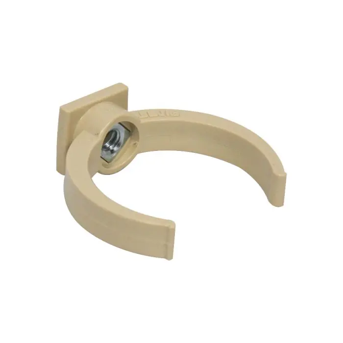 Prix Promo Collier lyre pour tube de descente PVC Ø50 - sable - First Plast