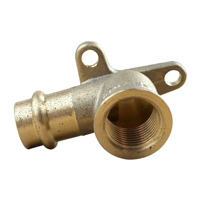 Solde Raccord laiton à sertir - Coude applique FF Ø16x1/2"(15/21)