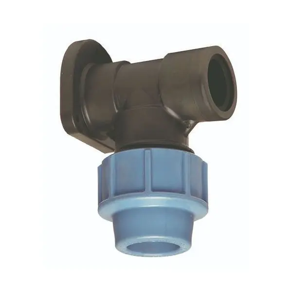 Coude applique polypropylène ACS pour Tube PE ou PEHD Ø20 - Sortie Femelle 1/2" (15/21) - Somatherm Prix Bas