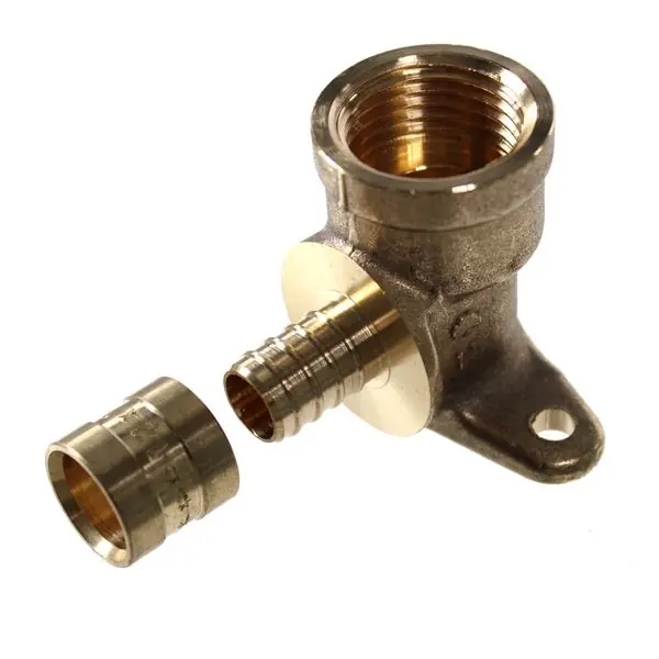 Satisfait Ou Remboursé Coude avec base de fixation PER à glissement Ø25 - Femelle fixe 3/4" (20/27) - IBP Bänninger
