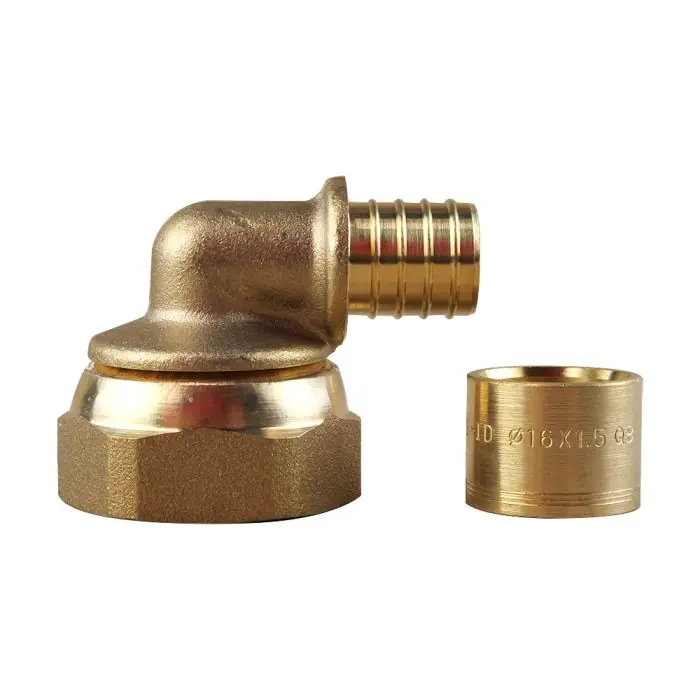 Coude PER à glissement Ø16 - Femelle écrou libre 3/4" (20/27) - IBP Bänninger Offre Limitée