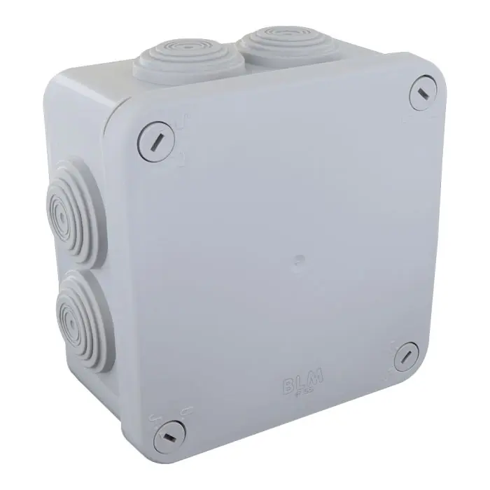 Boite dérivation étanche OPTIBOX tétines IP55 100 x 100 x 52 mm - BLM Acheter Direct