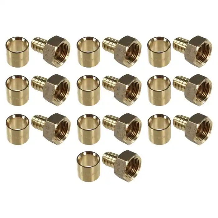 Quantité Limitée Lot 10 Raccords PER à glissement Ø16 - Femelle écrou libre 3/4" (20/27) - IBP Bänninger