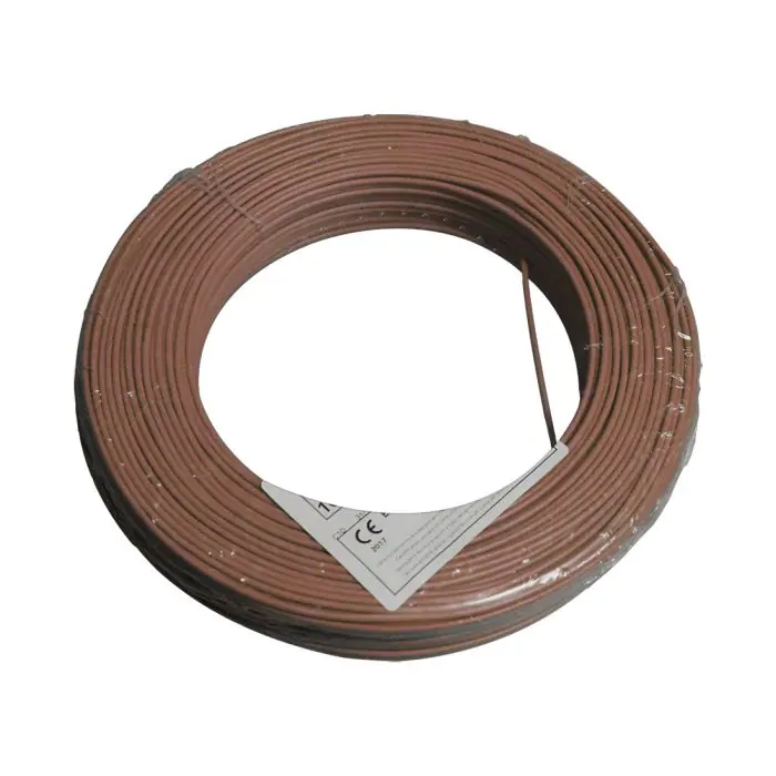 Fil électrique HO7VU 1.5 mm² Marron en 100 m - Arcanaute Prix Choc