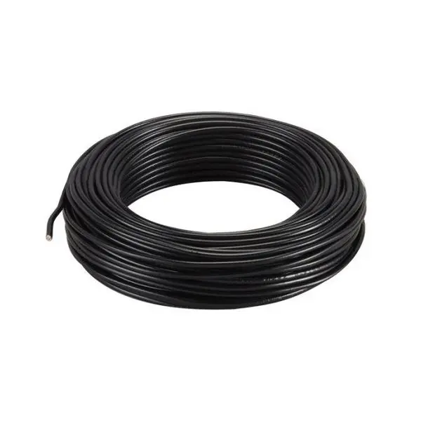 Fil électrique HO7VU 1.5 mm² noir en 100 m - Arcanaute Jusqu'à Épuisement Des Stocks