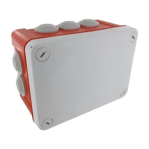 Boite dérivation étanche rouge OPTIBOX tétines IP55 155 x 110 x 80 mm – BLM Top Vente