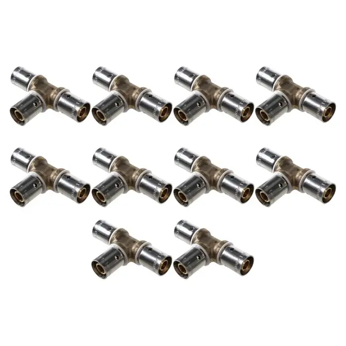 Lot de 10 raccords Té PER à sertir égal Ø12x1,1 - IBP Bänninger Produit De Marque