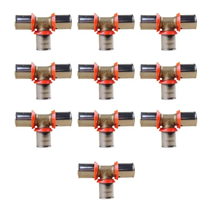 Prix Bas Lot de 10 raccords Té PER à sertir égal Ø16x1,5 - IBP Bänninger