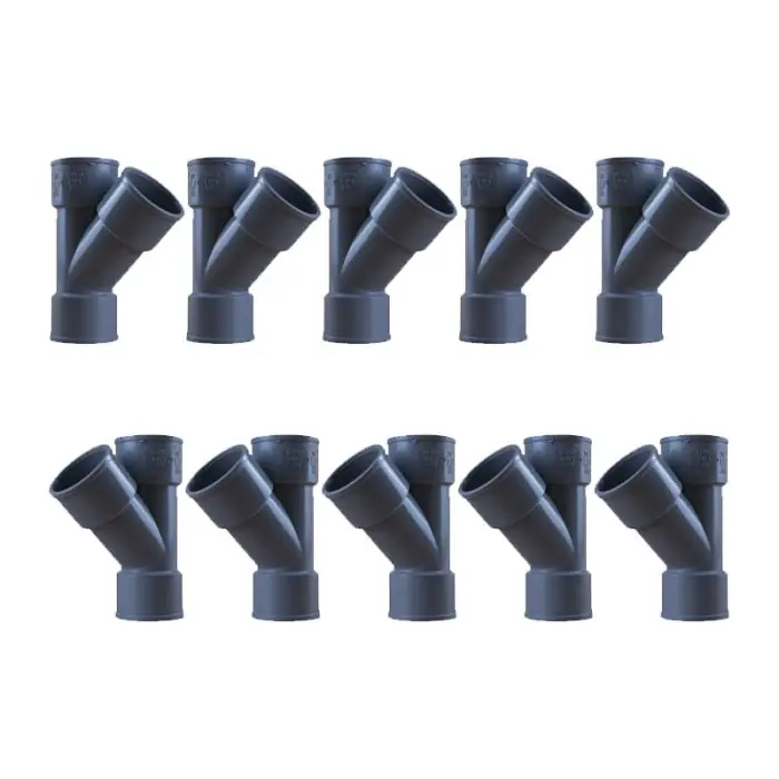 10 culottes PVC 45° Femelle Femelle Ø32 – First Plast Satisfait Ou Remboursé