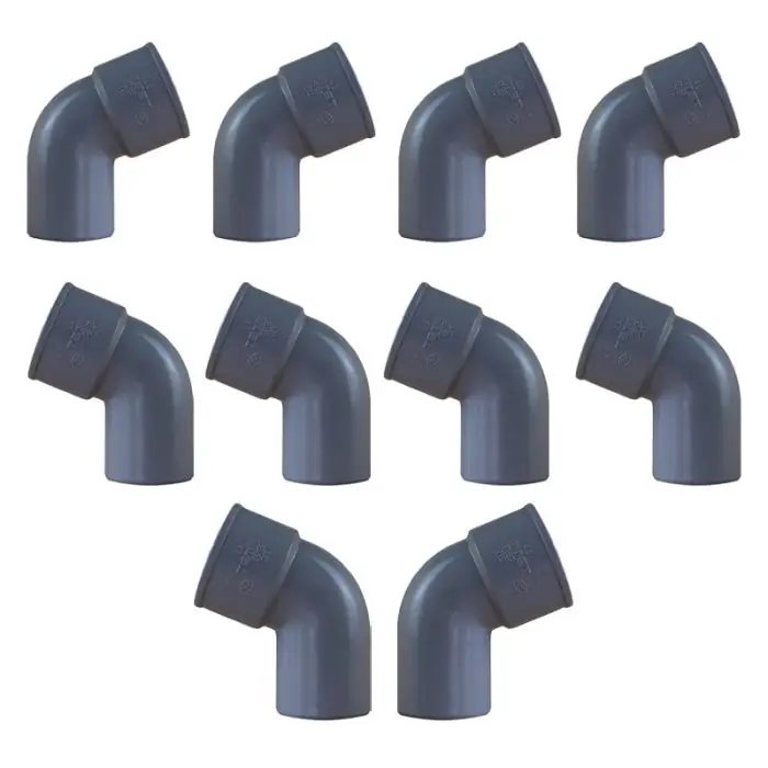 Offre Limitée 10 coudes PVC 67°30 Mâle/Femelle Ø40 - First Plast