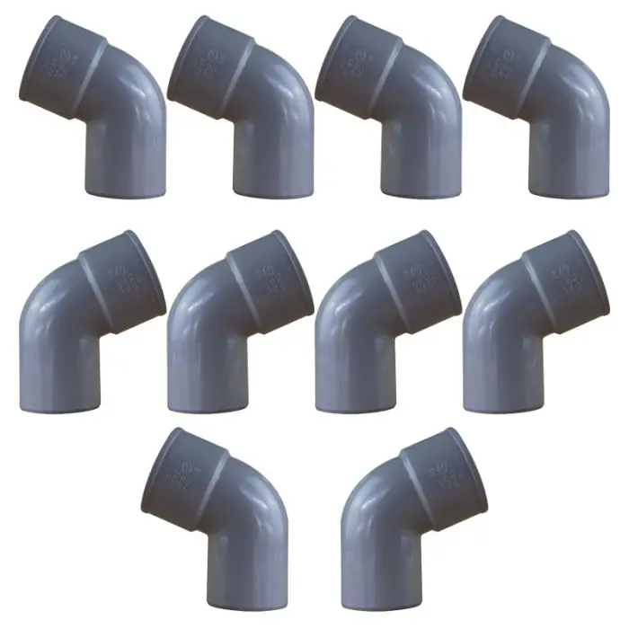 Commander Vite 10 coudes PVC 67°30 Mâle/Femelle Ø50 - First Plast