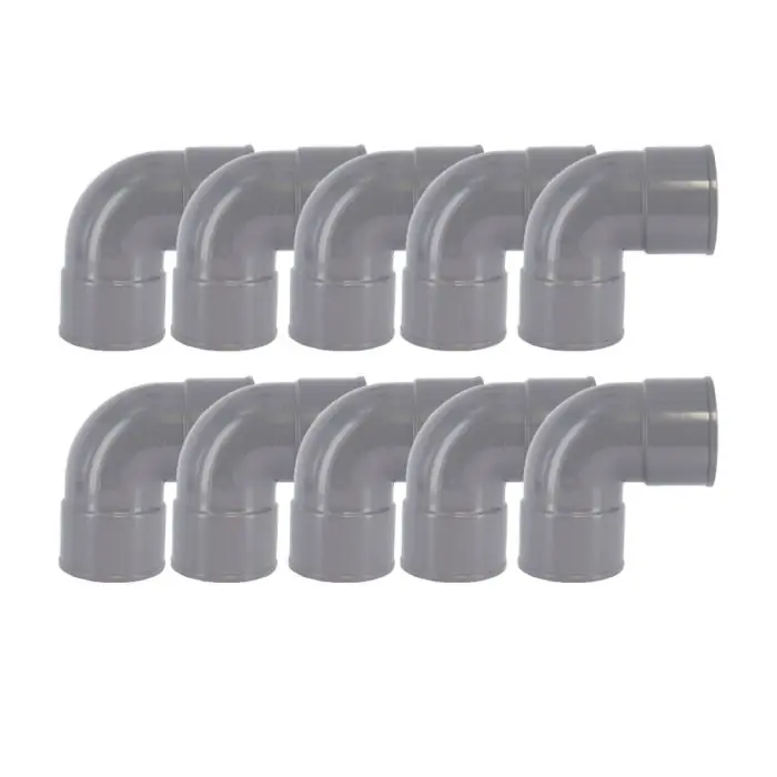 Satisfait Ou Remboursé 10 raccords PVC 87°30 Femelle/Femelle Ø100 - First Plast