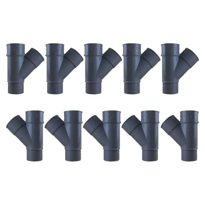 10 culottes PVC 45° Mâle Femelle Ø40 – First Plast Réduction