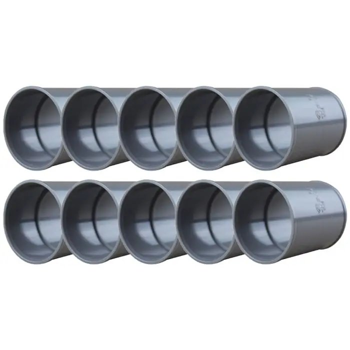 10 manchons d‘évacuation Ø50 mm avec butée – First Plast Vente Directe