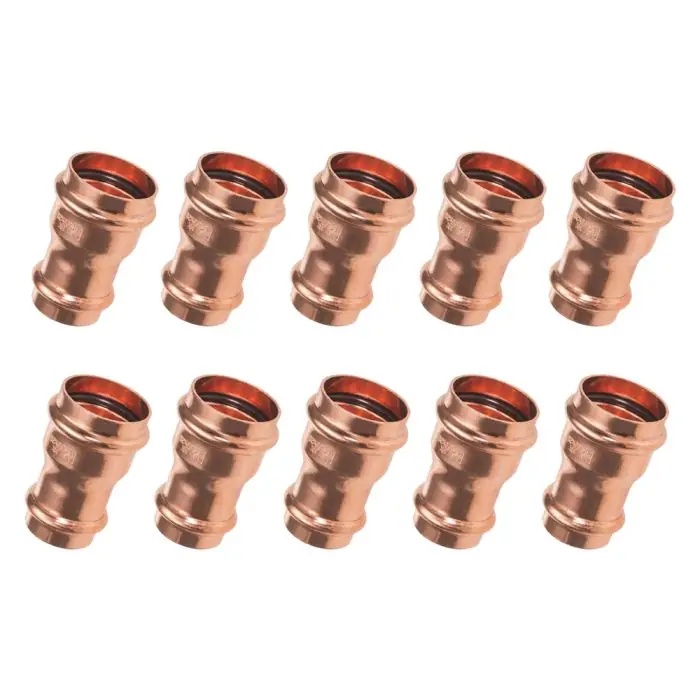 Lot de 10 raccords cuivre à sertir - Réductions FF Ø22x18 Livraison Express