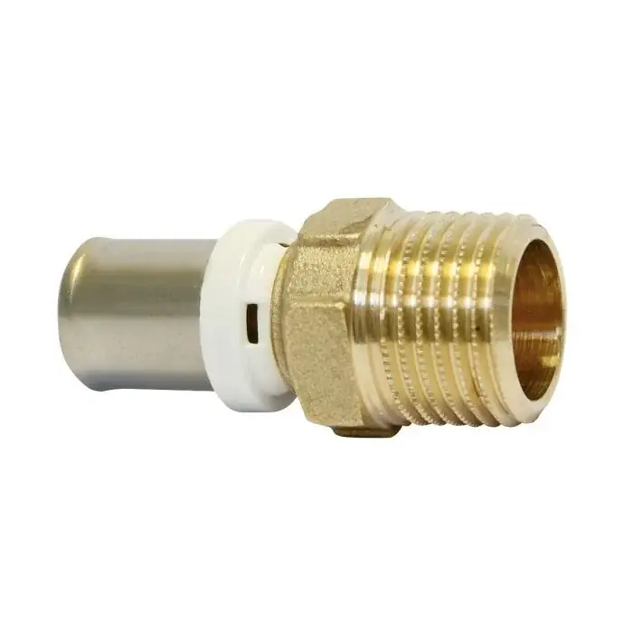 Raccord Multicouche à sertir Mâle fixe Ø20X2,0 - 1/2" (15/21) Petit Prix