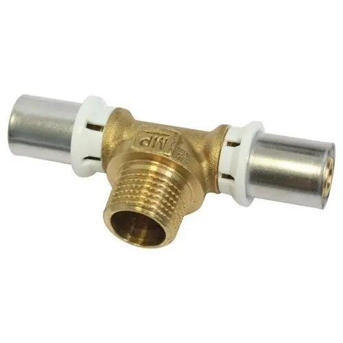 Raccord Multicouche à sertir Té mâle Ø20 - M 3/4" (20/27) - Ø20 Populaire