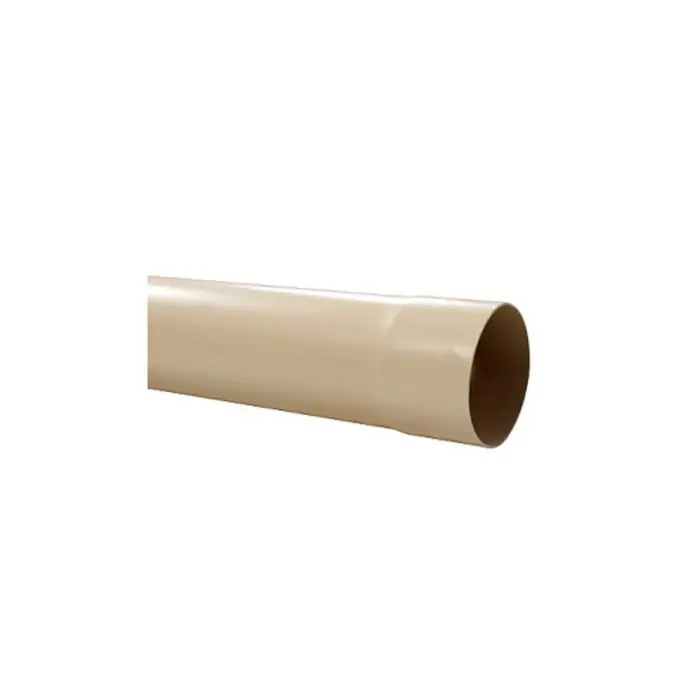 Tube de descente gouttière 16 - Ø50 sable 2 mètres - First Plast Solde