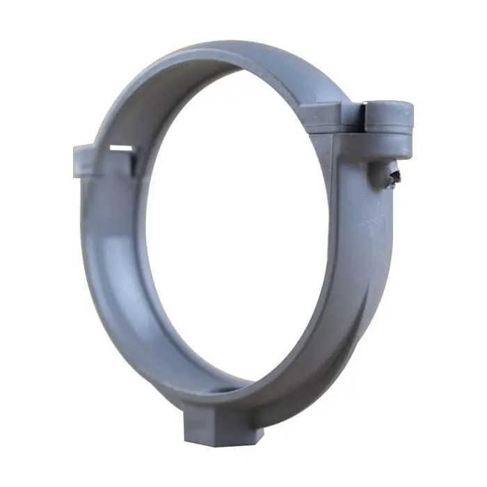 Achat Immédiat Collier bride pour tube de descente PVC Ø80 – aspect zinc – First Plast