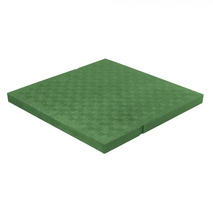Tampon de sol léger PVC anti-choc 284 x 284 mm – 24,00 KN – Vert – First Plast Jusqu&rsquo;à Épuisement Des Stocks