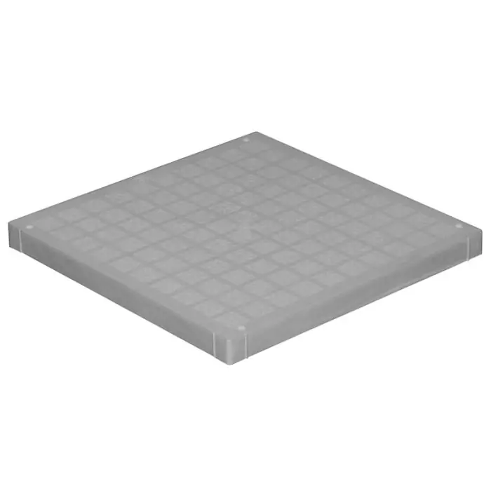 Couvercle 285 x 285 mm pour tuyau descente eau pluviale – Gris – First Plast Vente Flash