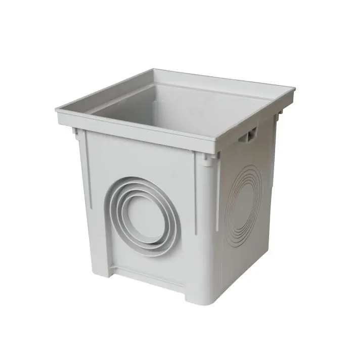 Regard polypropylène 250 x 250 mm - Gris - Fisrt Plast Certifié