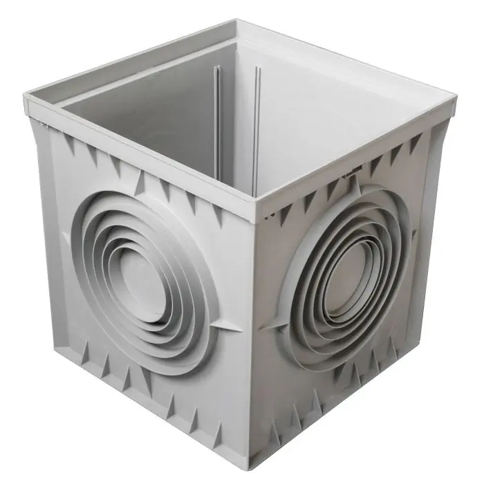 Regard polypropylène 400 x 400 mm -Sorties Ø100-110-125-160-200-250 - First Plast Acheter Direct