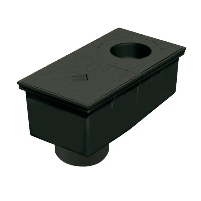 Prix Promo Regard de descente 165 x 320 mm pour eaux pluviales - Noir - Fisrt Plast