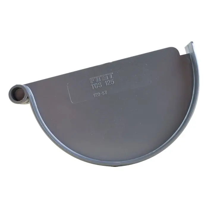 Top Vente Fond de naissance pour gouttières PVC 25 - aspect zinc - First Plast