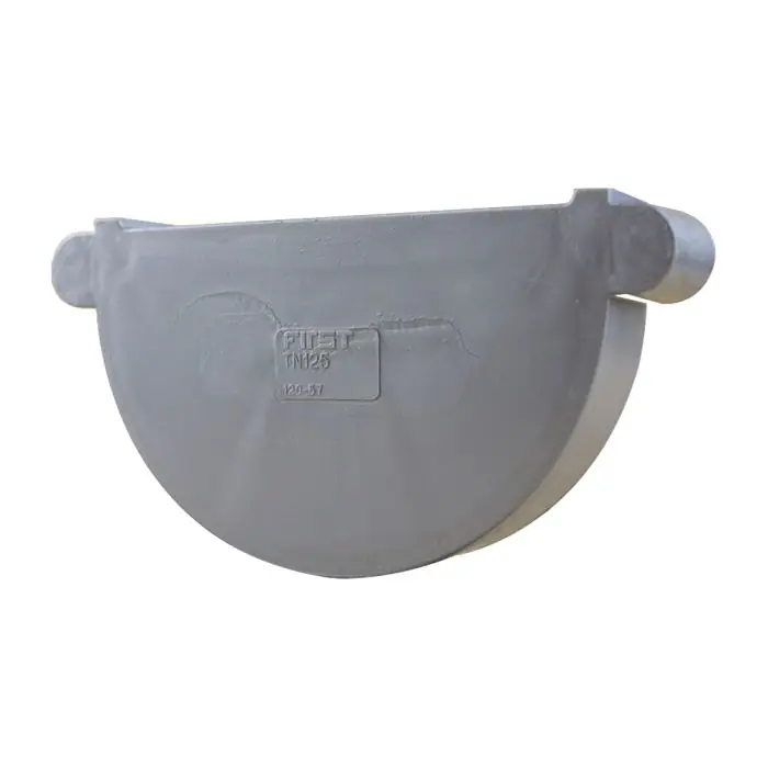 Fond de gouttière PVC 25 droite/gauche - aspect zinc - First Plast Solde