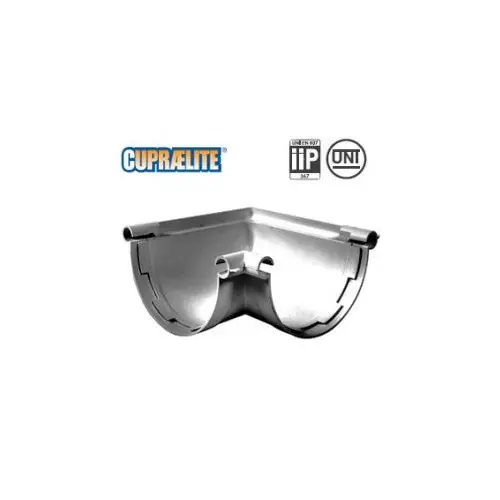 Super Prix Angle universel 90° PVC 25 demi-ronde – aspect zinc – First Plast