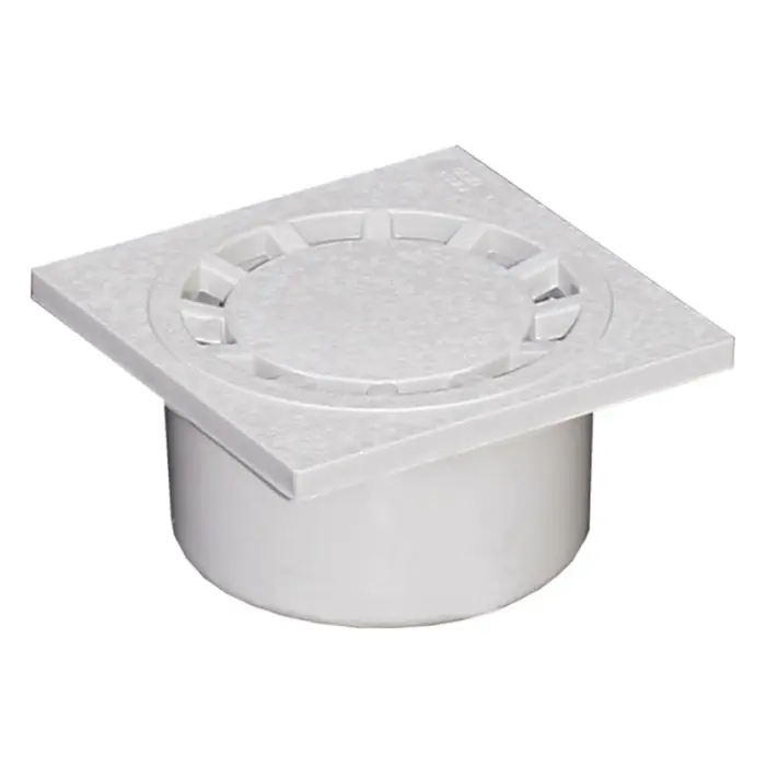 Offre Spéciale Siphon de sol PVC 100x100mm sortie verticale Ø32-40 – Gris