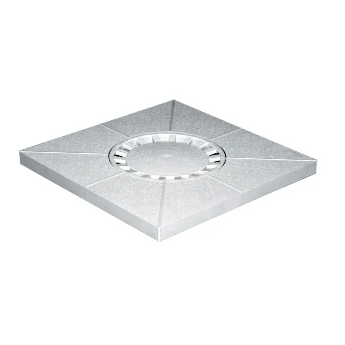 Meilleure Vente Siphon de sol PVC sortie verticale Ø80-100-110 – Gris