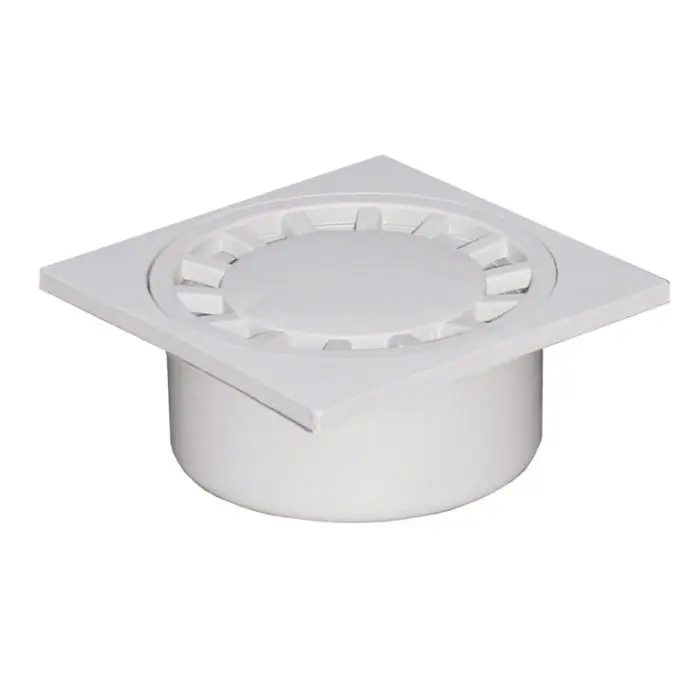 Offre Du Jour Siphon de sol Polypropylène 150x150mm sortie verticale Ø50-125 – Gris