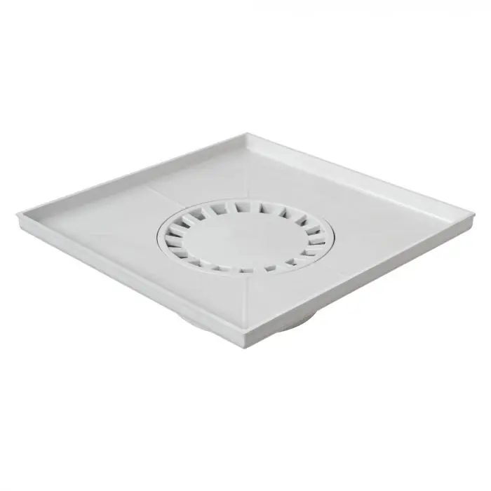 Commander Vite Receveur siphonné PVC 400x400mm sortie verticale – Gris