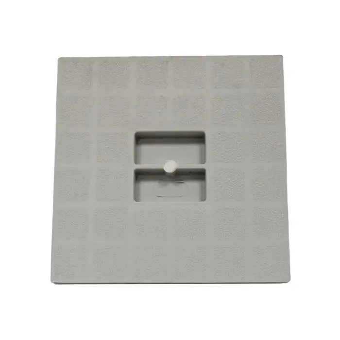 Prix Réduit Couvercle PVC pour siphon de balcon 130x130mm – Gris