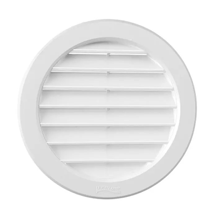 Authentique Grille ventilation PVC + moustiquaire – Ext Ø224 mm – Tube 200 mm – First Plast